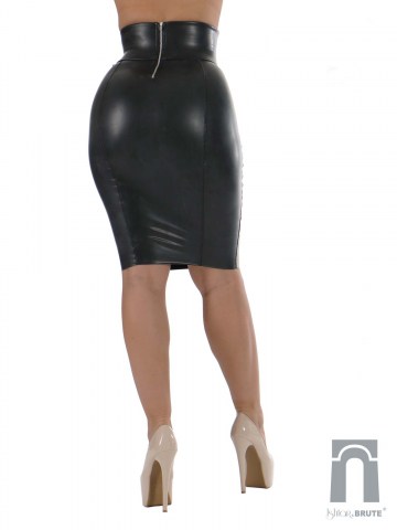 rubber pencilskirt till knee 2_8175